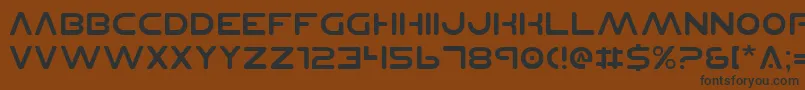 PlanetNs Font – Black Fonts on Brown Background