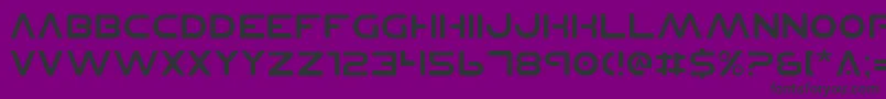 フォントPlanetNs – 紫の背景に黒い文字