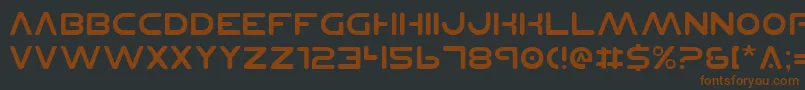 PlanetNs Font – Brown Fonts on Black Background