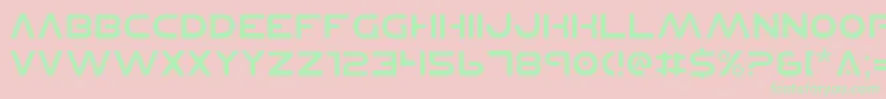 PlanetNs Font – Green Fonts on Pink Background