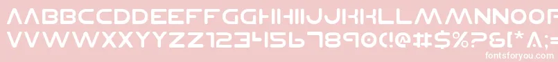 PlanetNs Font – White Fonts on Pink Background
