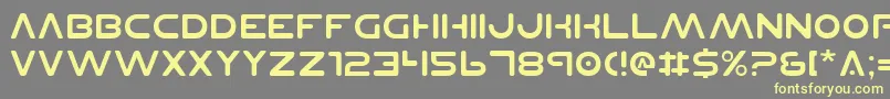 PlanetNs Font – Yellow Fonts on Gray Background