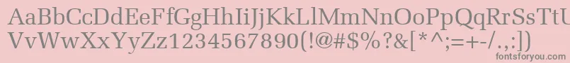 フォントProtocolSsi – ピンクの背景に灰色の文字