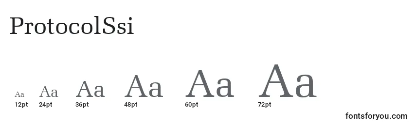 ProtocolSsi Font Sizes