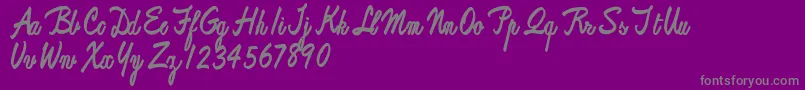 Reproxscript-Schriftart – Graue Schriften auf violettem Hintergrund