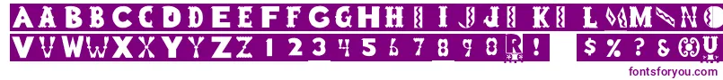 Rstoyblock Font – Purple Fonts on White Background