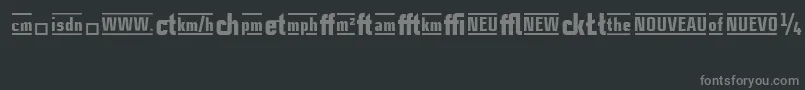 Шрифт CasestudynooneLtBlackAlternate – серые шрифты на чёрном фоне