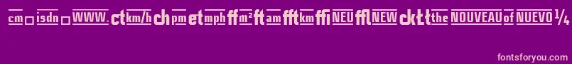 CasestudynooneLtBlackAlternate Font – Pink Fonts on Purple Background