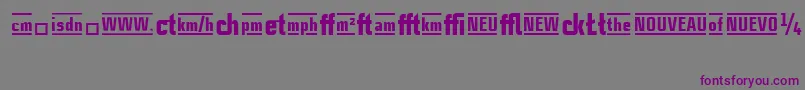 CasestudynooneLtBlackAlternate Font – Purple Fonts on Gray Background