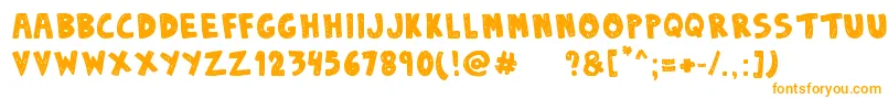フォントDenneSketchy – オレンジのフォント