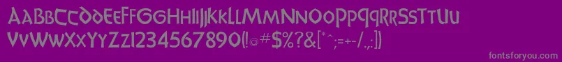 Jacklis Font – Gray Fonts on Purple Background