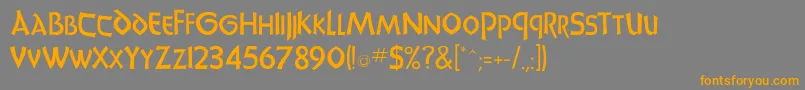 Weitere Informationen zur Jacklis-Schriftart Jacklis-Schriftart – Orangefarbene Schriften auf grauem Hintergrund