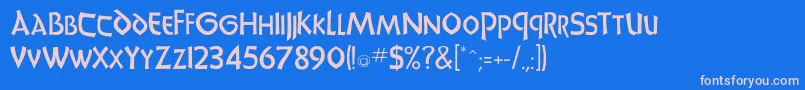 More about Jacklis Font Jacklis Font – Pink Fonts on Blue Background