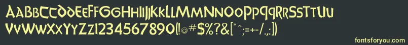 More about Jacklis Font Jacklis Font – Yellow Fonts on Black Background