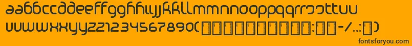 PhinoTight Font – Black Fonts on Orange Background