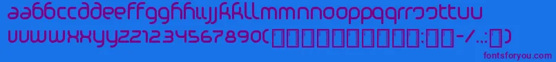 PhinoTight Font – Purple Fonts on Blue Background