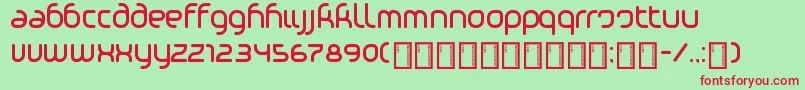 PhinoTight Font – Red Fonts on Green Background