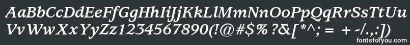 ExpositionSsiBoldItalic Font – White Fonts