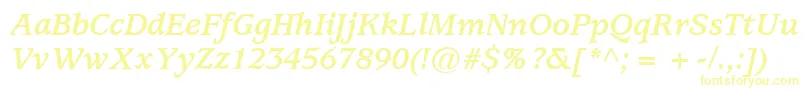 ExpositionSsiBoldItalic Font – Yellow Fonts