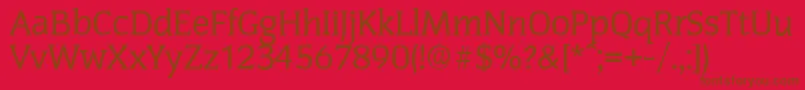 CongressserialRegular Font – Brown Fonts on Red Background