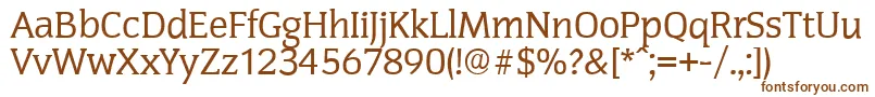 CongressserialRegular Font – Brown Fonts on White Background
