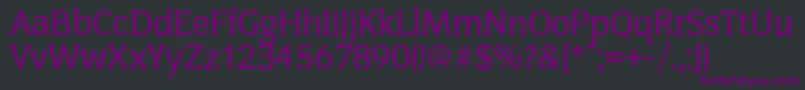 CongressserialRegular Font – Purple Fonts on Black Background