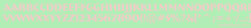 ABremen Font – Pink Fonts on Green Background