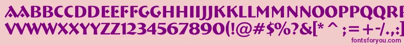 ABremen Font – Purple Fonts on Pink Background