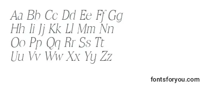 ToledoserialXlightItalic Font