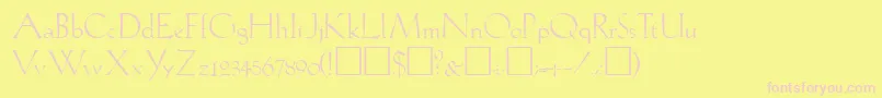 LilithRegular Font – Pink Fonts on Yellow Background