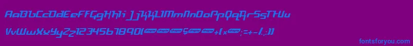 Шрифт FreyaLight – синие шрифты на фиолетовом фоне