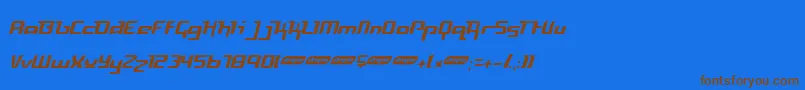 FreyaLight-fontti – ruskeat fontit sinisellä taustalla
