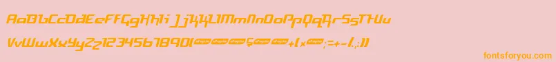 FreyaLight Font – Orange Fonts on Pink Background