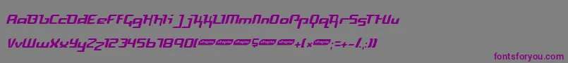 Шрифт FreyaLight – фиолетовые шрифты на сером фоне