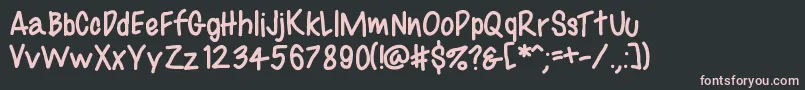 Bestfontevar Font – Pink Fonts on Black Background