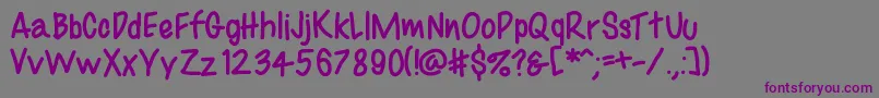 Bestfontevar Font – Purple Fonts on Gray Background