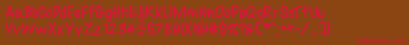 Bestfontevar Font – Red Fonts on Brown Background