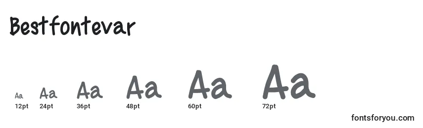 Bestfontevar Font Sizes