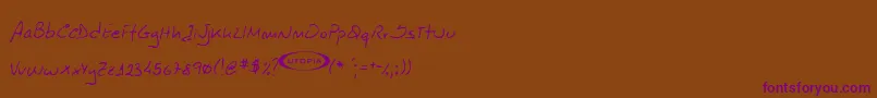 Saiba mais sobre a fonte Octavio Fonte Octavio – fontes roxas em um fundo marrom
