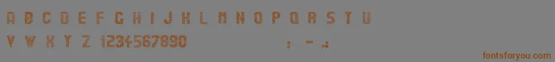 More about Stardots Font Stardots Font – Brown Fonts on Gray Background