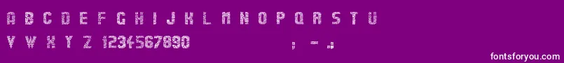 Stardots Font – White Fonts on Purple Background