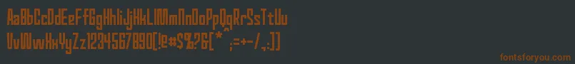 Шрифт RedWorld – коричневые шрифты на чёрном фоне