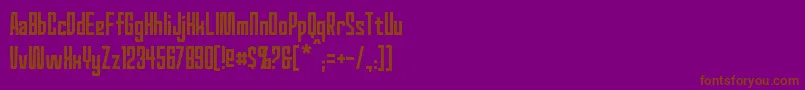 RedWorld Font – Brown Fonts on Purple Background