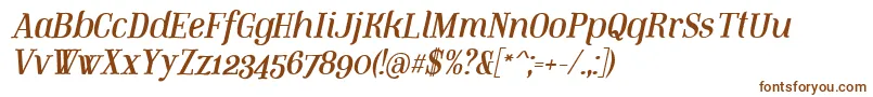MountitalicPersonaluse Font – Brown Fonts on White Background