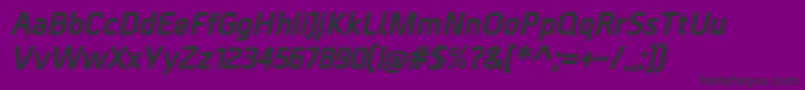 BordaExtrabolditalic Font – Black Fonts on Purple Background