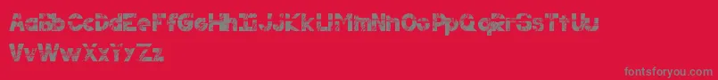 Resilience Font – Gray Fonts on Red Background