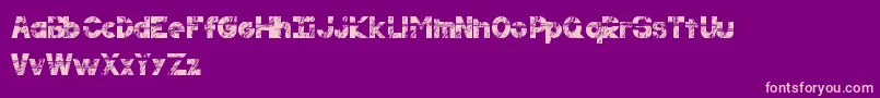 Resilience Font – Pink Fonts on Purple Background