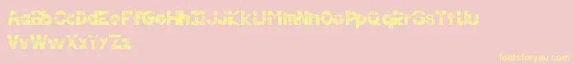 Resilience Font – Yellow Fonts on Pink Background