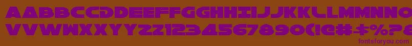 Galaxy1 Font – Purple Fonts on Brown Background