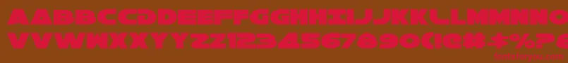 Galaxy1 Font – Red Fonts on Brown Background